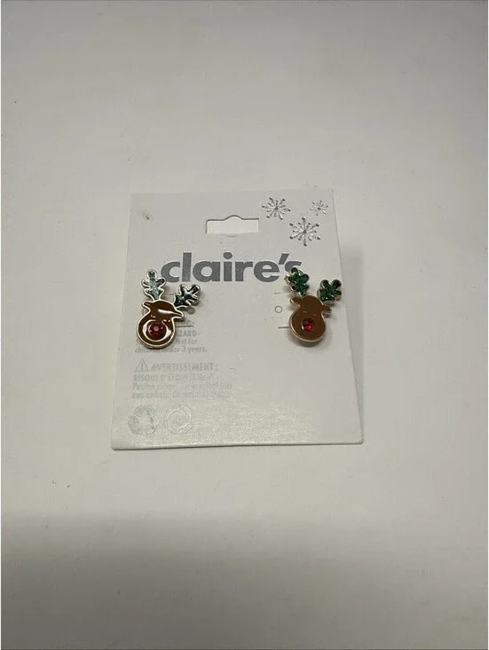 Reindeer Stud Earrings Claire’s