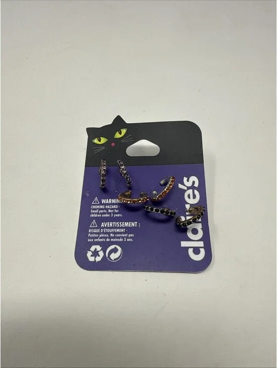 Halloween Claire’s Earrings Set Of 3