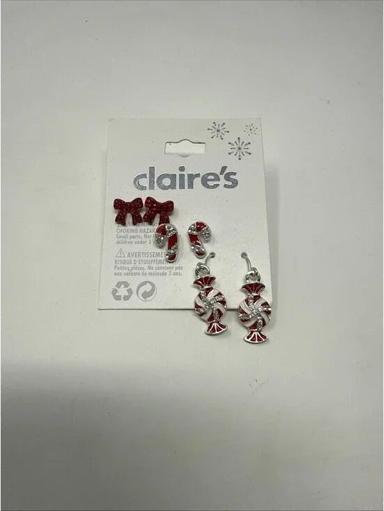 Christmas Set Of Earrings Claire’s