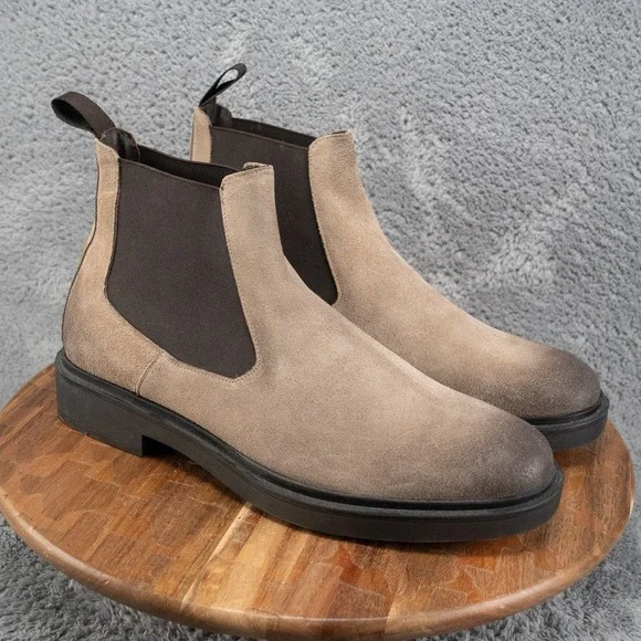 BRUNO MAGLI Men's Paris Suede Chelsea Boots Size 11.5 M $475