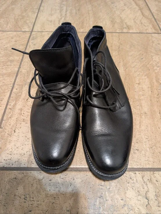 Cole Haan OriginalGrand Chukka Boots Mens Size 13W Black Leather Casual