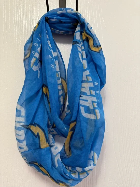 San Diego Chargers Infinity Scarf Light Blue Sheer NFL Football
