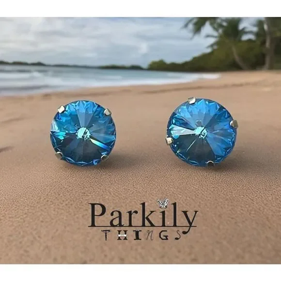 Handcrafted earrings with Swarovski crystal