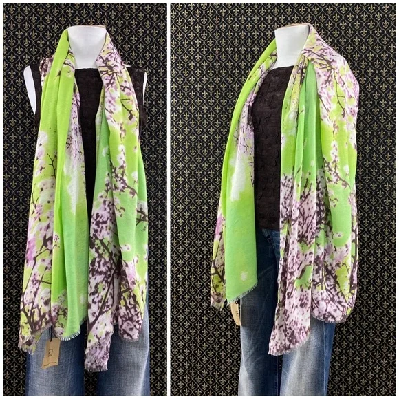 Anthro “Lime Hanami Scarf” by Rose & Rose