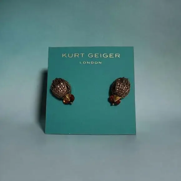 Kurt Geiger London Pave Eagle Head Stud Earrings