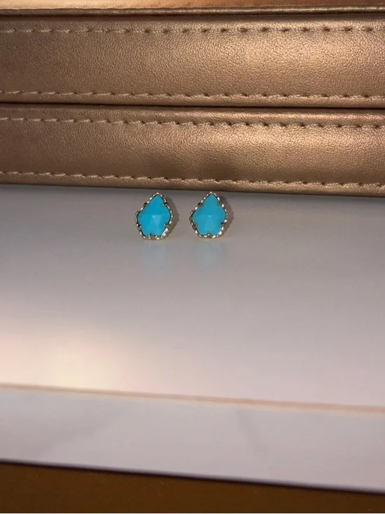 Kendra Scott Turquoise Blue Tessa Stud Earrings