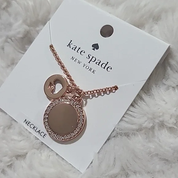 Kate Spade Rose Gold Spade Neclace