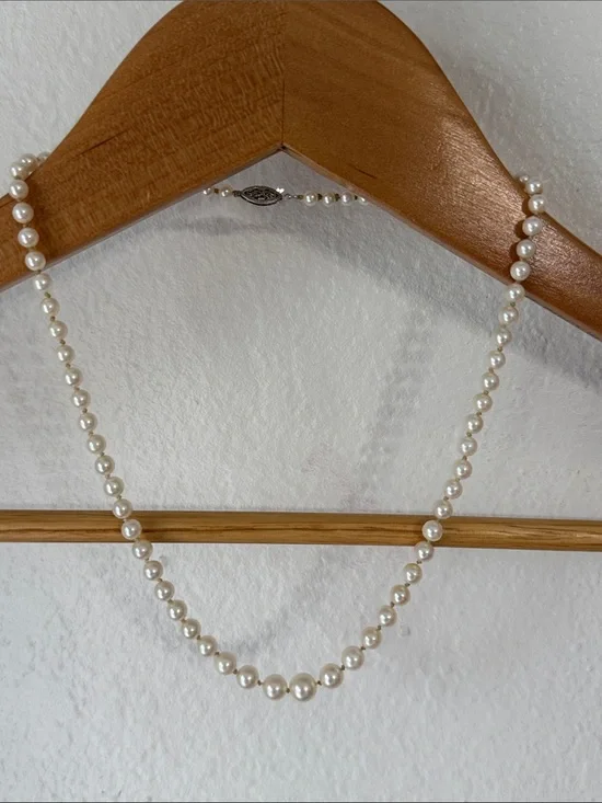 14k Gold Pearl Necklace