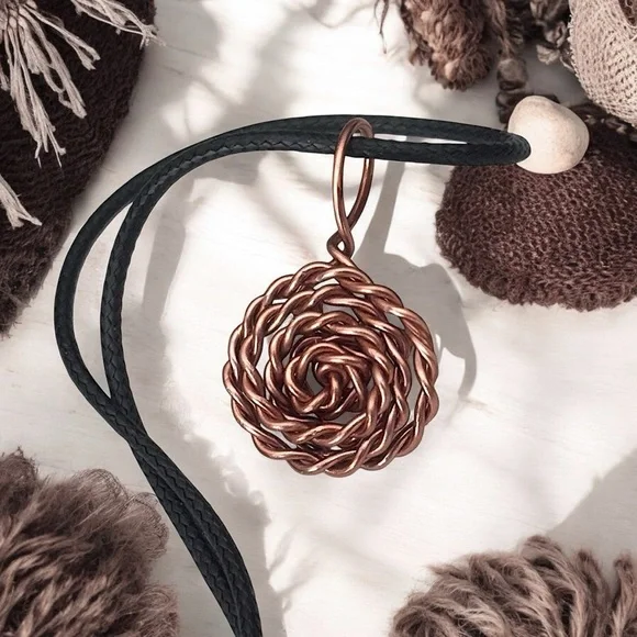 5 For $25💫Braided Spiral Soft Wire Pendant