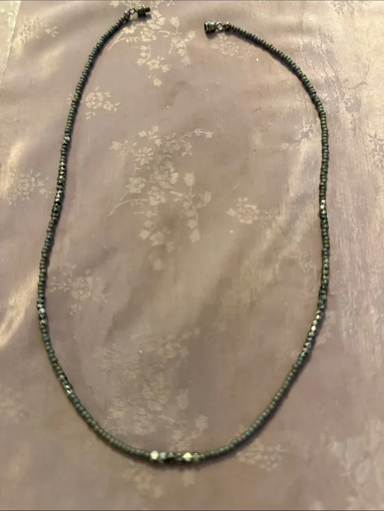 Minimalist Black Beaded Necklace - Elegant Everyday Jewelry