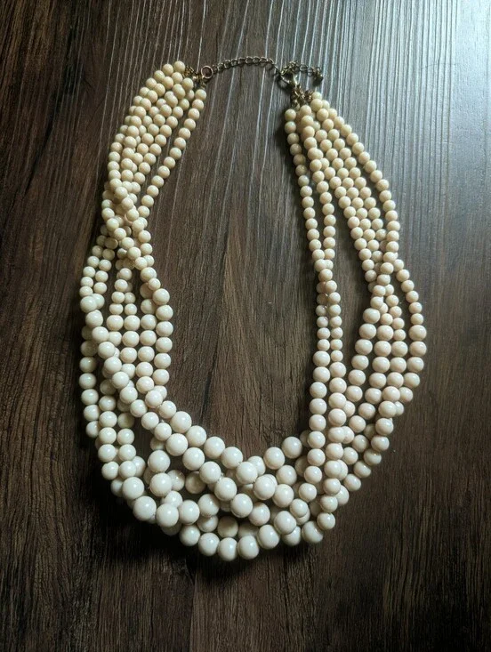 Vintage Costume Beaded Necklace