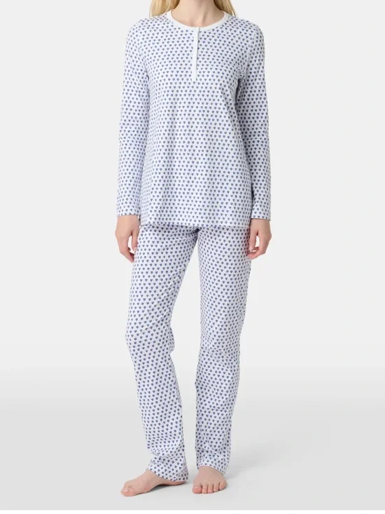 ROLLER RABBIT Blue Heart pajamas