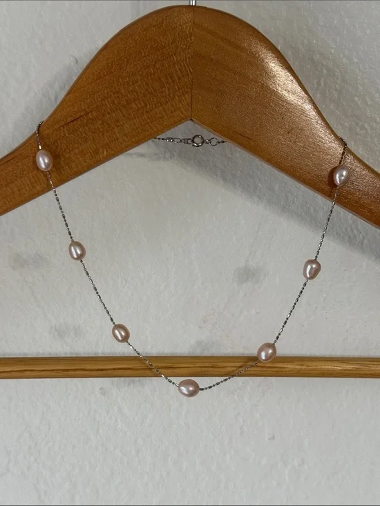 Gold Plated Pearl Necklace