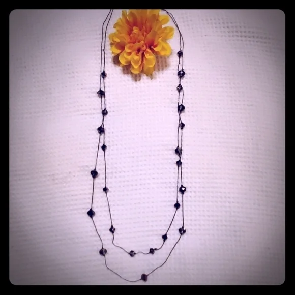 $3 With Bundle! Long Taupe Brown Bead Necklace