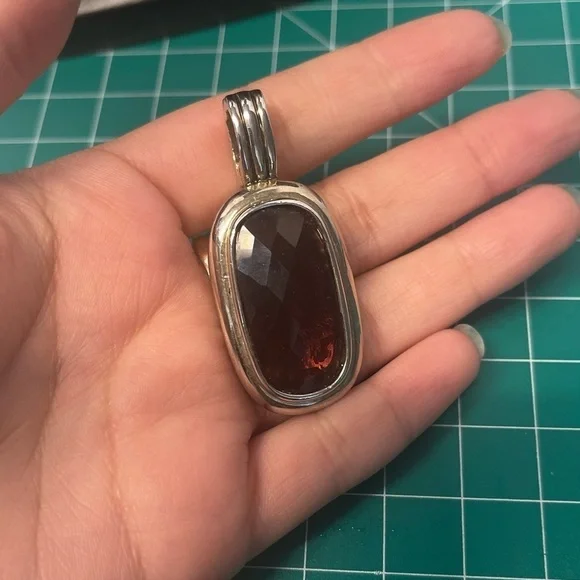 Vintage red stone pendant