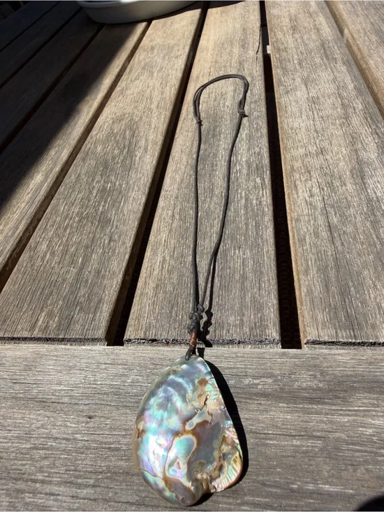 Abalone shell necklace