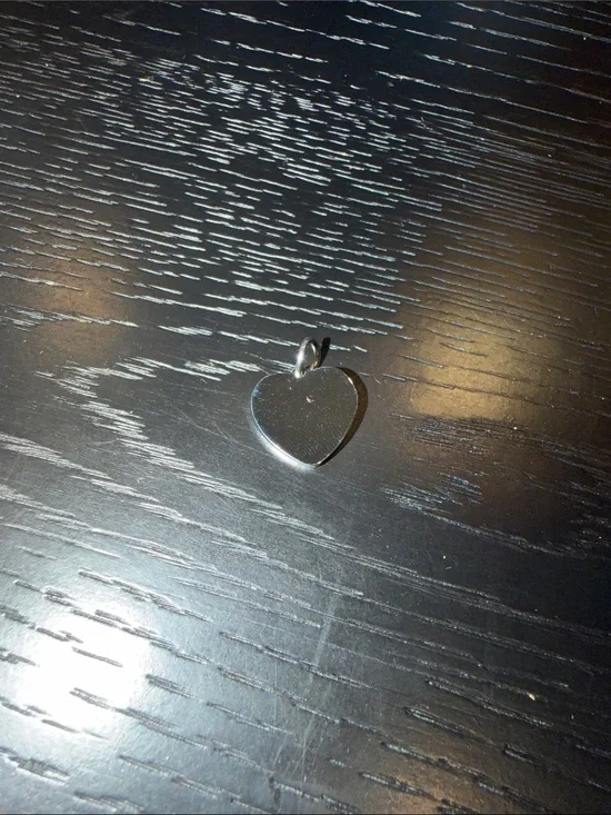 Classic Silver tone Heart Pendant Necklace Charm