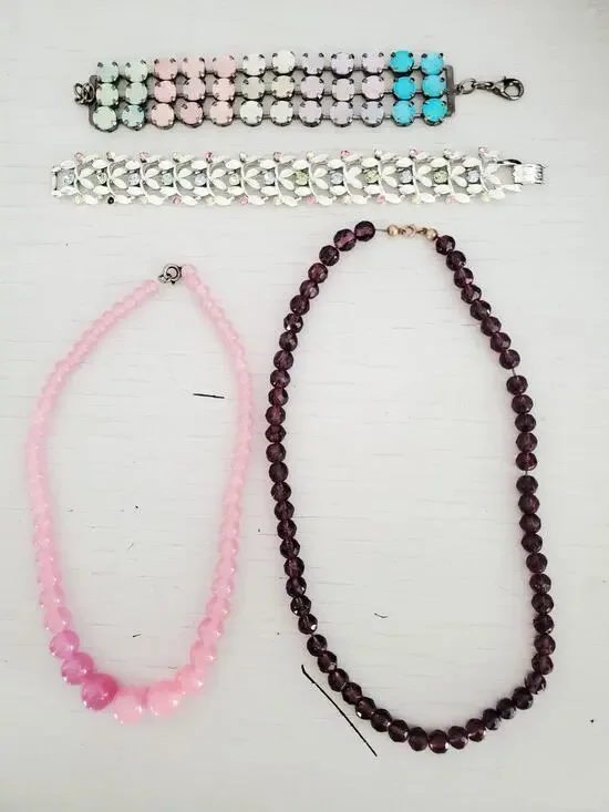 Vintage Necklace and Bracelet Lot of 4