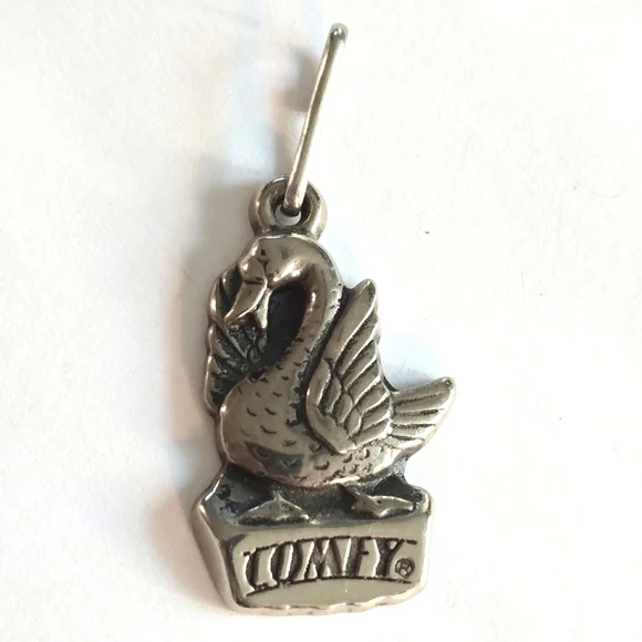 Swan pendant charm zipper pull Comfy Comey bird