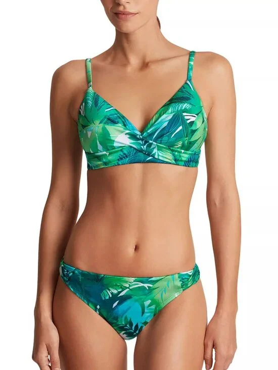 NWT Lauren Ralph Lauren Palm Frond Twist Bikini Top & Bottom Set 8