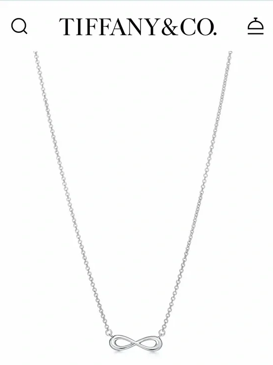 Tiffany & Co. Sterling Silver Infinity Necklace