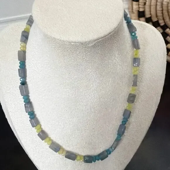 Second Bloom Studio Stained Glass Agate Necklace 15