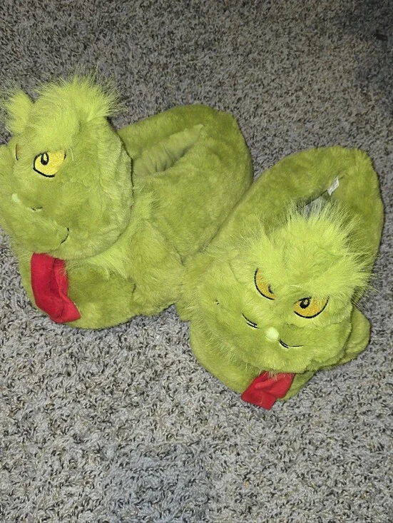 Christmas Grinch slippers US Men Size 10/11