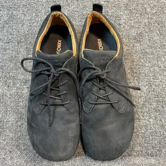 Xero Mens Glenn Leather Minimalist Barefoot Casual Hiking Shoes Barefoot 9.5