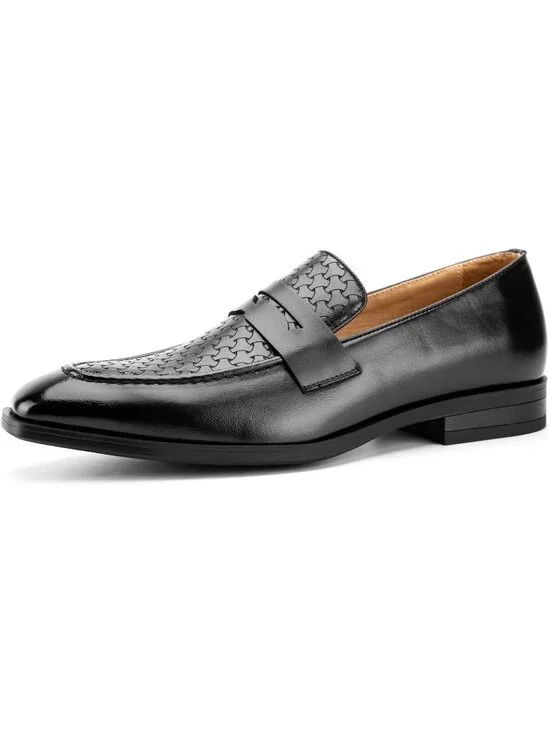 Men's Black71 Rubber Velvet Loafers Low Heels Round Toe Tuxedo Wedding Shoes