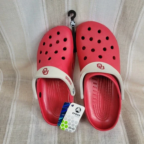 NEW Crocs Ohio State Clogs Shoes‎ Red White Size XXL Men's 12-13