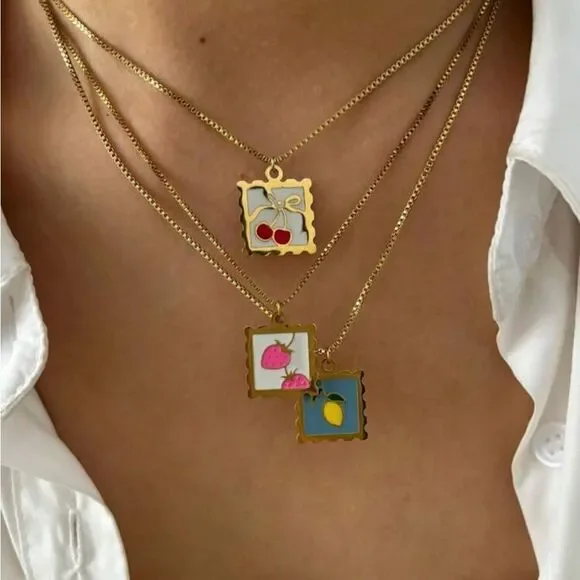 Cherry necklace A1314