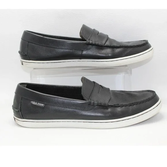 Cole Haan Grand.OS Mens Black Leather Penny Loafers Sneakers C22750 Size 11M