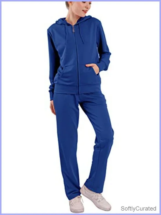 Women's Casual 2 Piece Tracksuit Set - Sweatsuit with Hoodie & Joggers