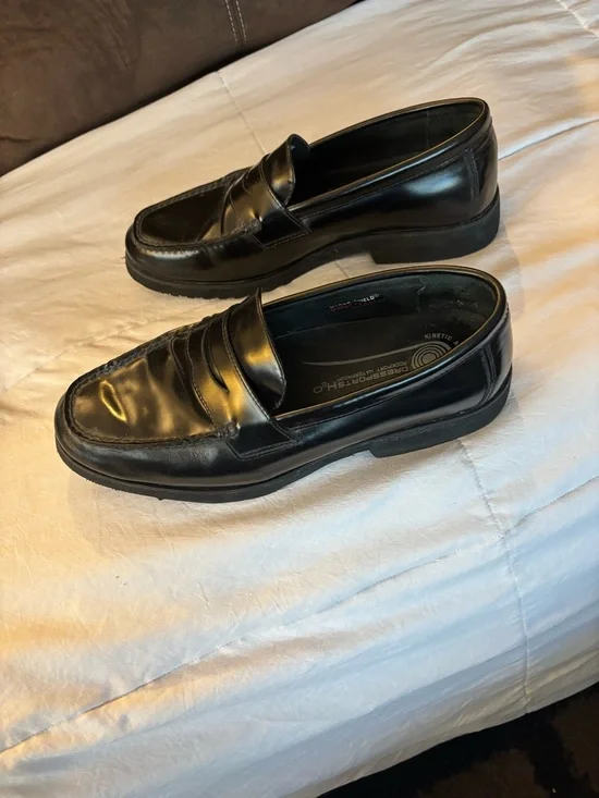 Rockport Classic Black Leather Men’s Penny Loafers