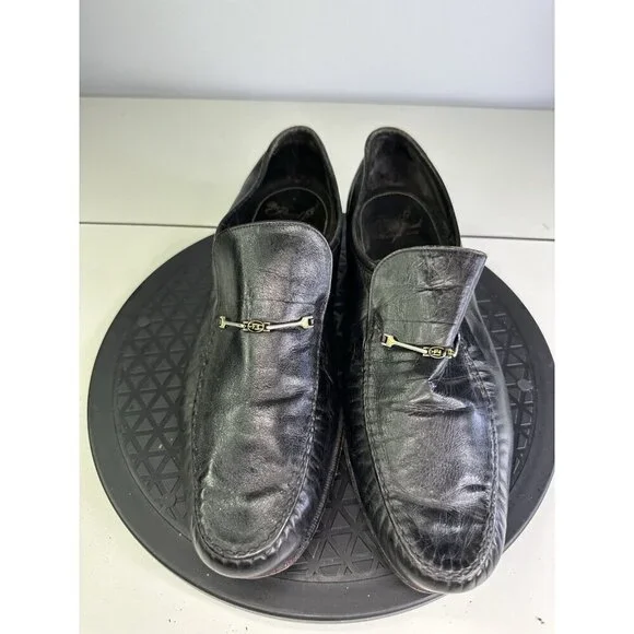Florsheim Royal Imperial Mens 8.5 D Horsebit Loafers Dress Shoes Black Leather