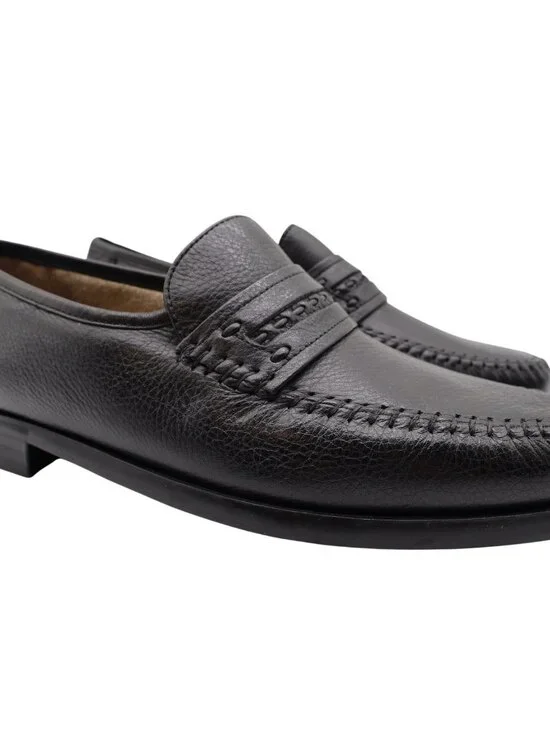 Nunn Bush Edgar Loafers Men's 9 Black Leather Comfort Gel Slip-On