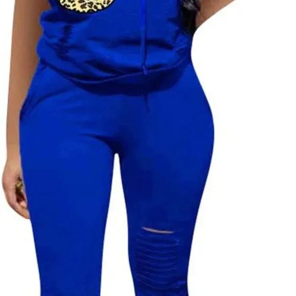 Stylish Women's Casual Tracksuit Set - Short Sleeve Hoodies & Long Pants