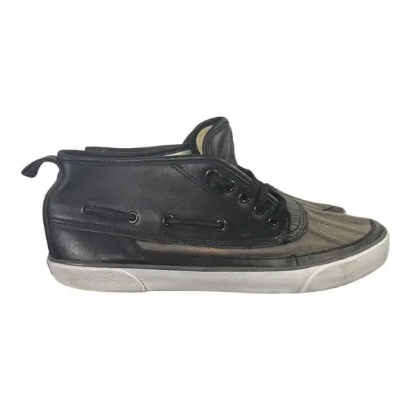 Polo Ralph Lauren Mens Parkstone Mid Sneakers Black/Brown Size 11.5D Lace Up