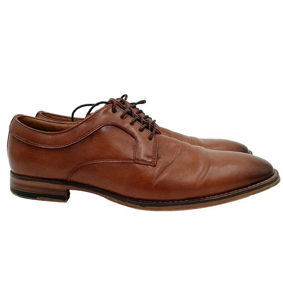 Steve Madden Ortholite men's brown‎ lace‑up oxford dress shoes Size 13