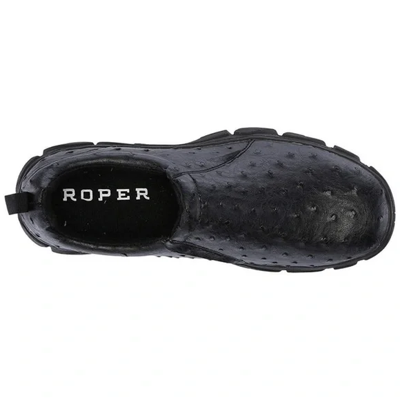 Roper Performance Mens Size 9 Slip On Black Leather casual shoes LNC