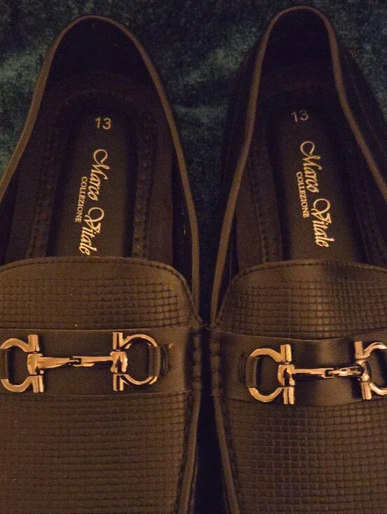 Marco Vitale Black Slip-On Loafers