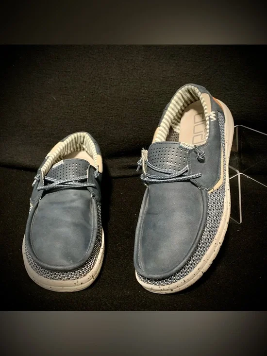 Hey Dude Welsh Grip Navy Slip-On Shoes - Men’s Size 12