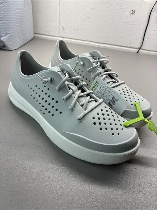 New Crocs Men’s 12 LiteRide Inmotion Pacer Sneaker Gray Shoes 210831-1MK Comfort