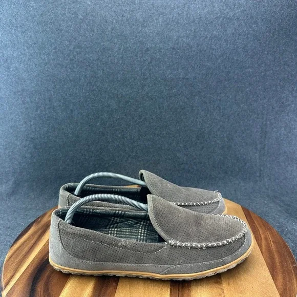 L.L. Bean Brown Flannel Lined Slippers 501983 Mens Size 10D