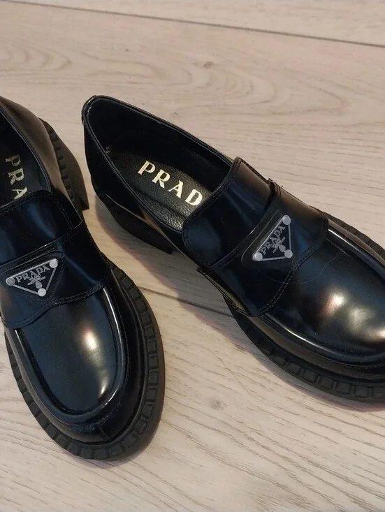 Prada Mens Black Loafers