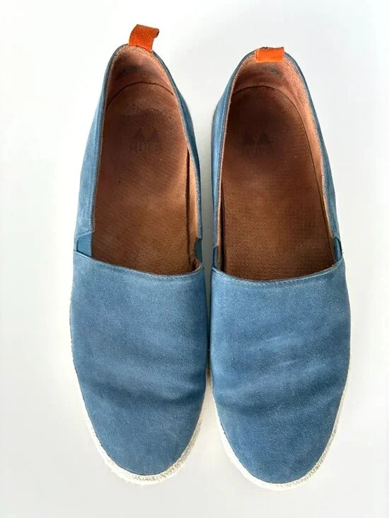MULO men's blue suede espadrilles US size 11.5