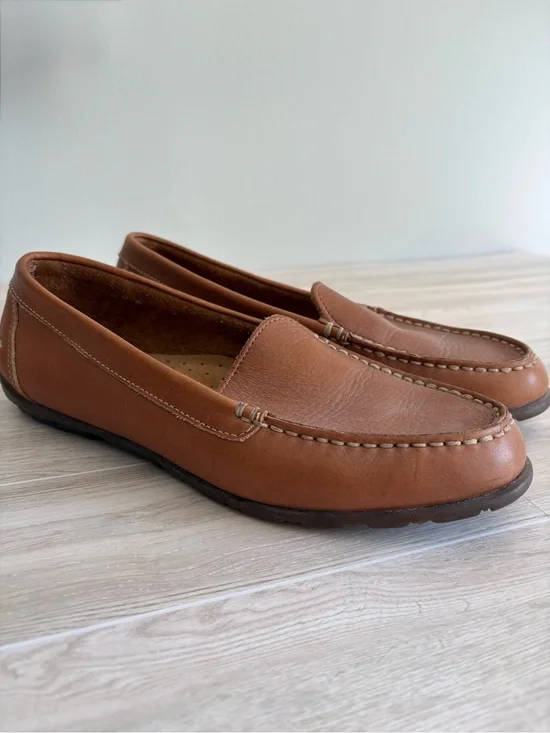 Timberland Classic Men's Heritage Driving Moccasins Tan Loafers Size 9 Old Money