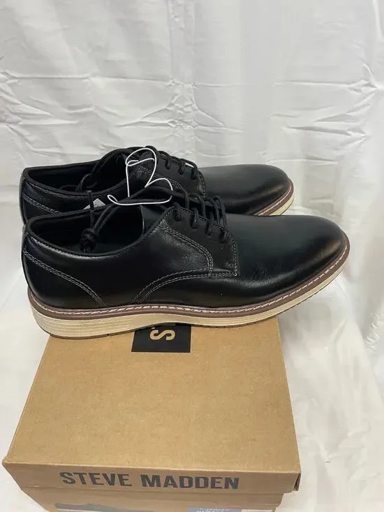 Steve Madden P Jansen Black Men’s Oxford Dress Shoes Size 9 New in Box