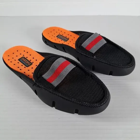 SWIMS Slide Loafers Mens 5 Black Mesh Upper Slip On Water Shoes Pool Beach