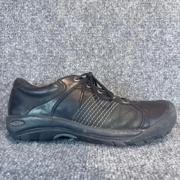 Keen PTC Utility Oxford Mens Shoes Size 11.5 Black Leather Slip Resistant Work